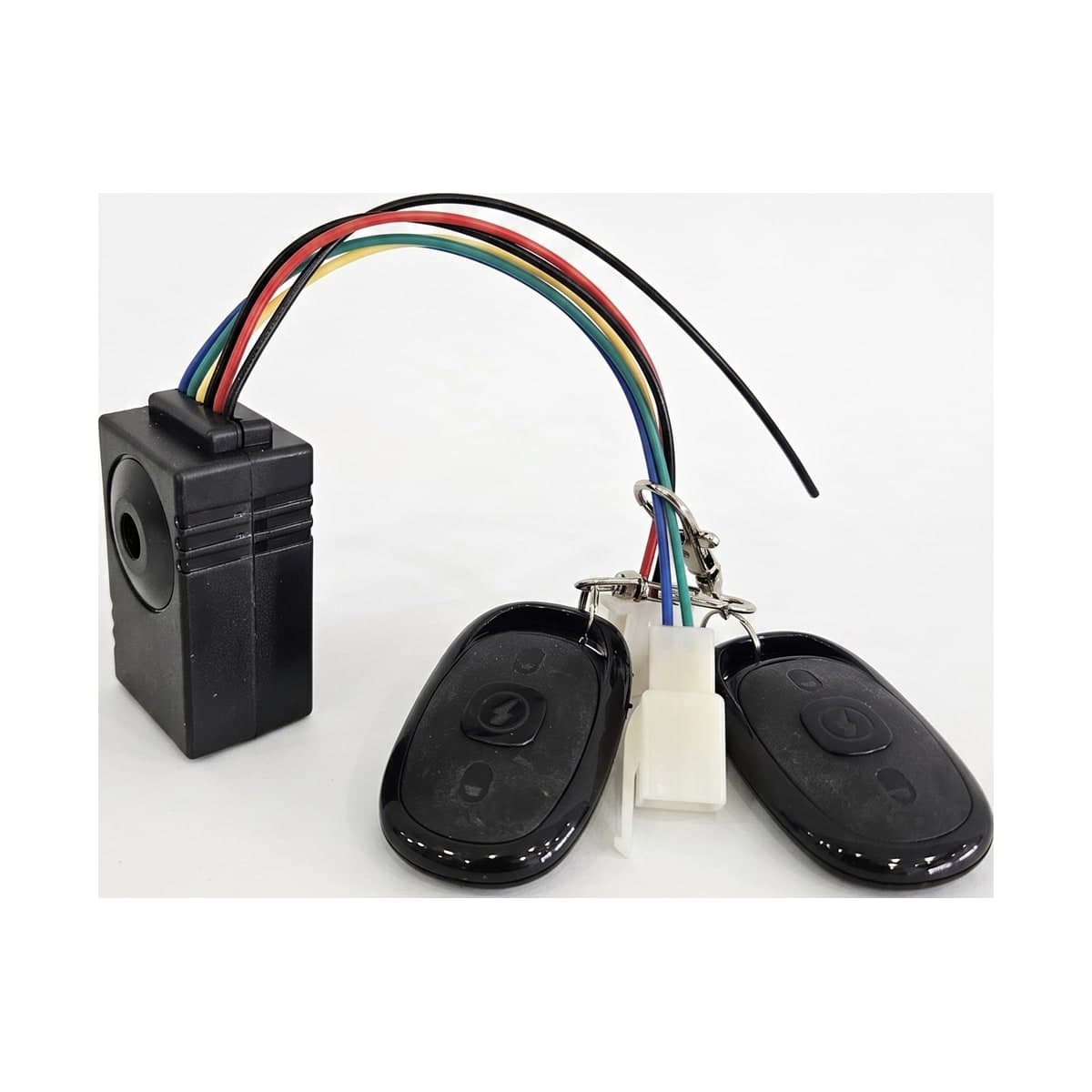 מערכת אזעקה נגד גניבה עם שני שלטים