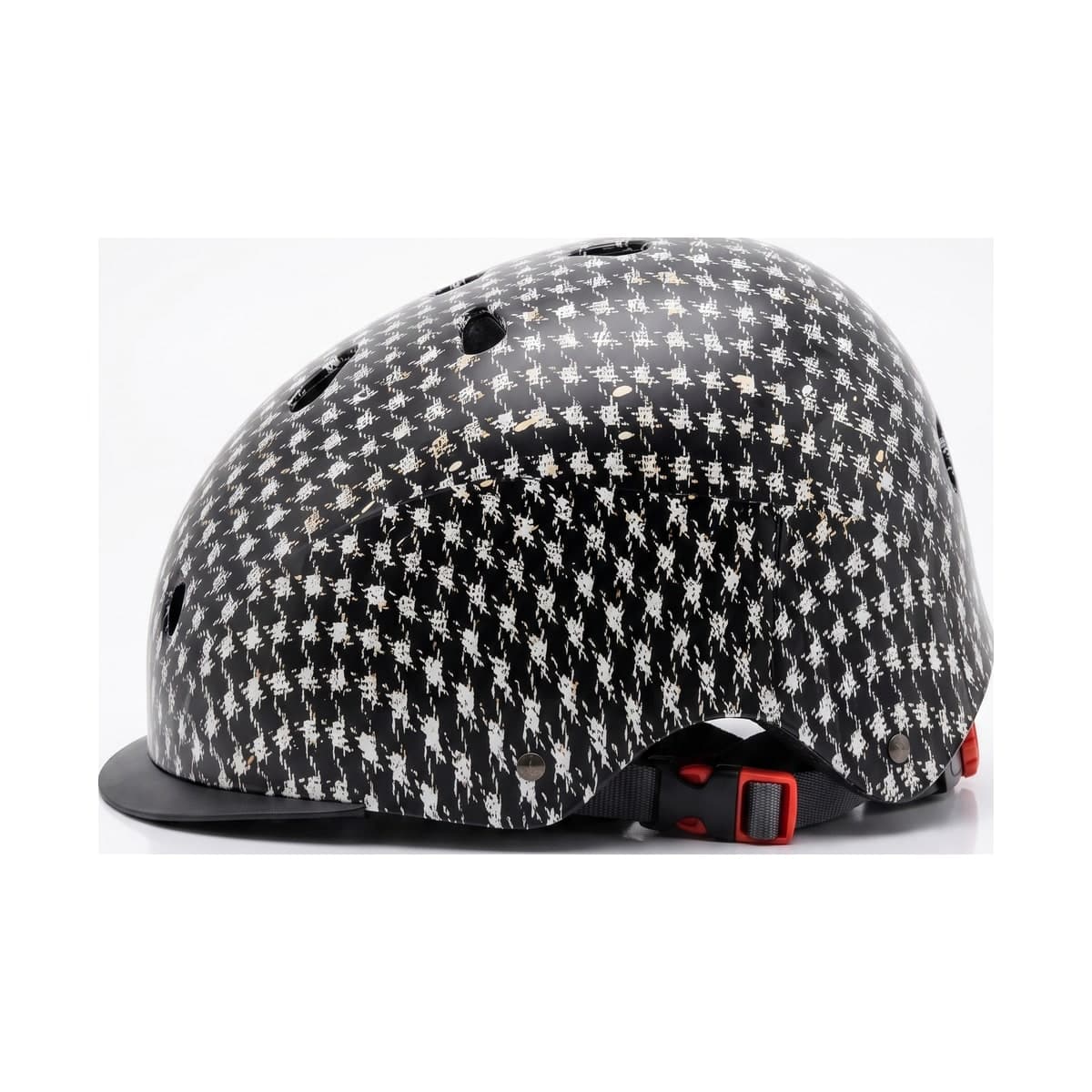 קסדת עיר בהדפס Houndstooth