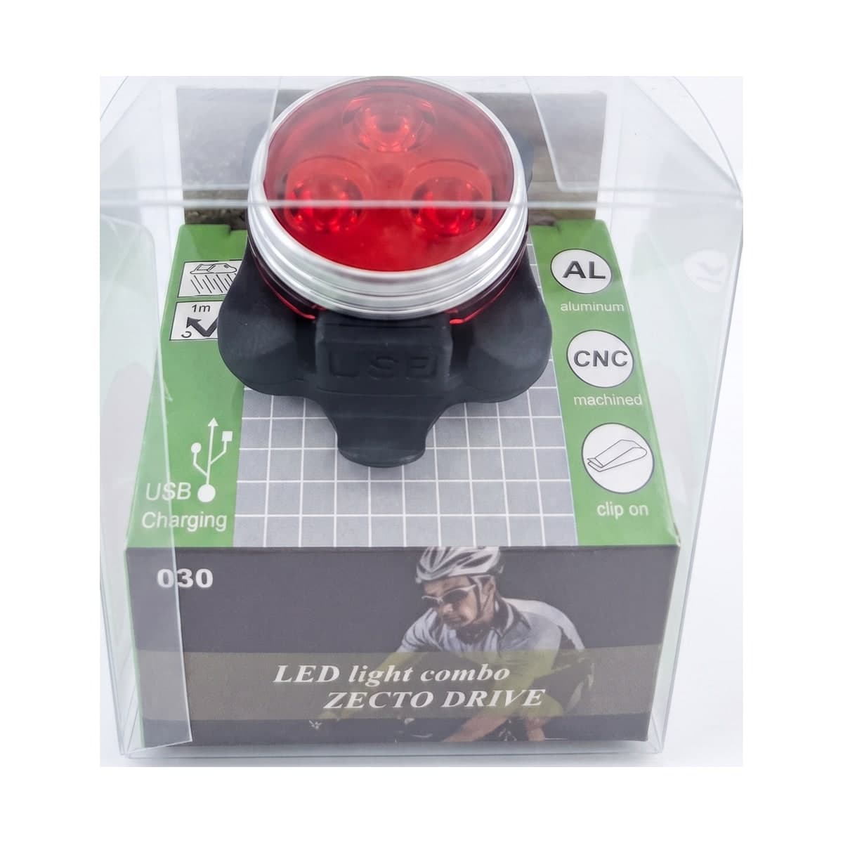 סט תאורת בטיחות ZECTO Drive LED נטען USB