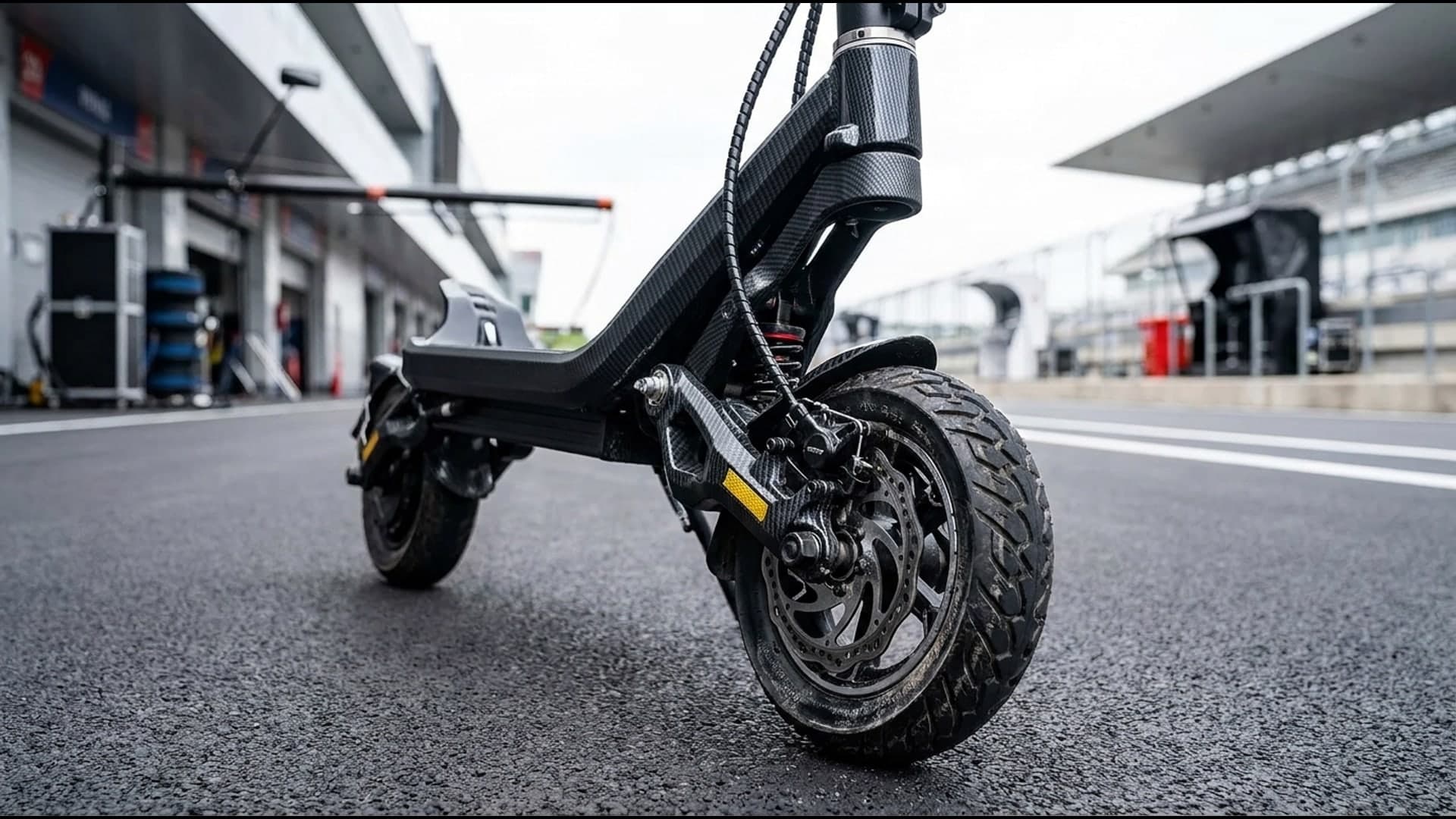 Electric scooter parked on a Tel Aviv street
