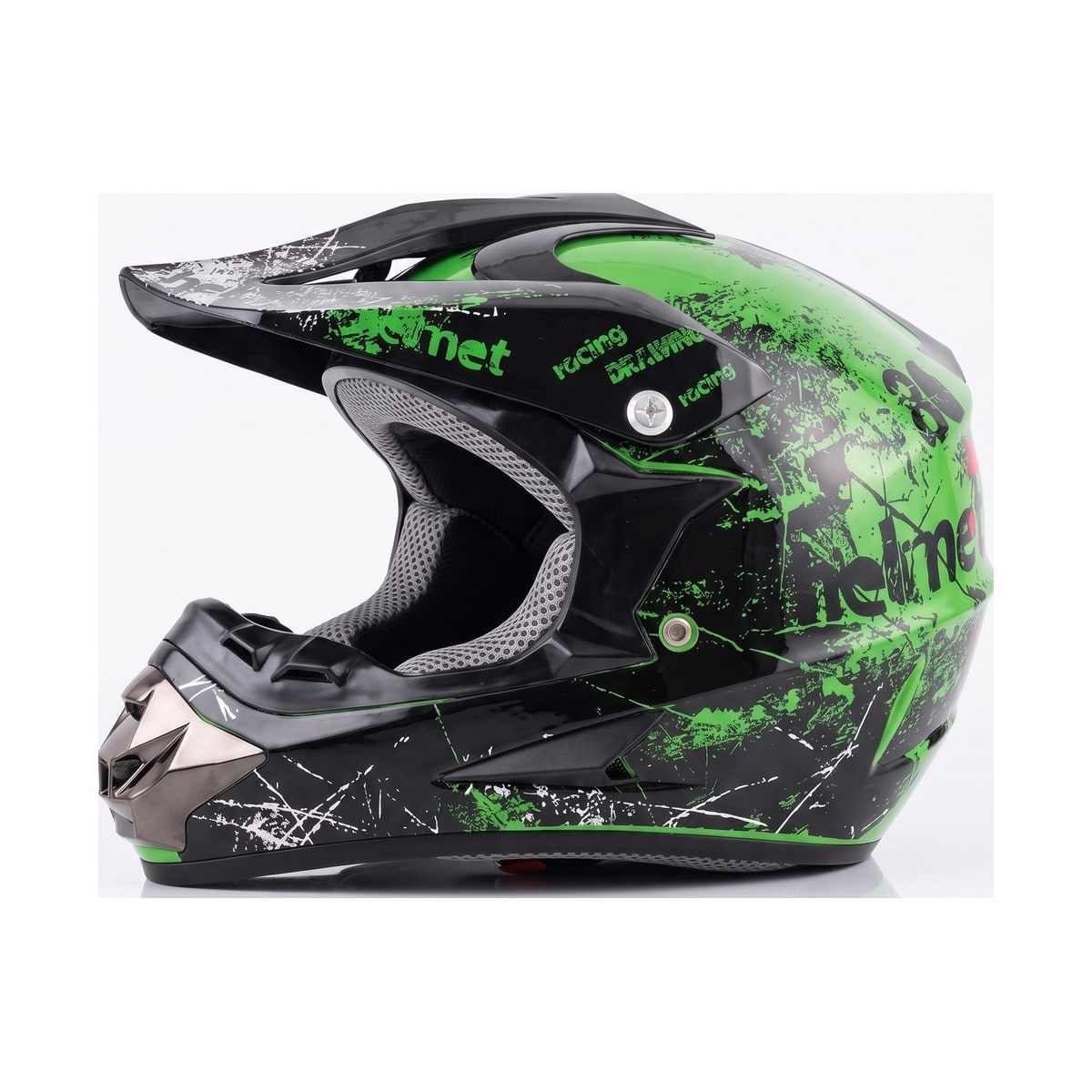קסדת MX מלאה — ירוק / שחור